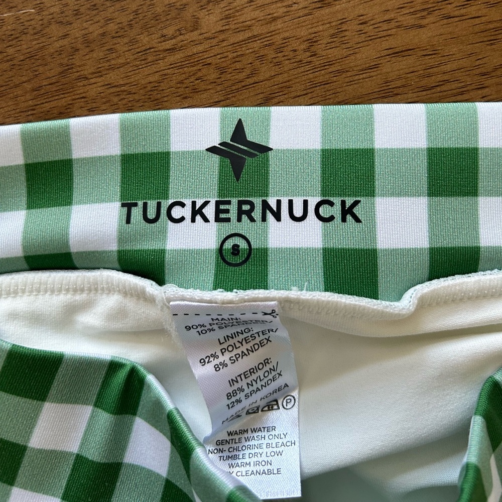 Tuckernuck Green Trellis Gingham Karrie Golf Skort - Picture 8 of 11
